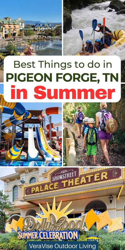 Things To Do In Pigeon Forge In Summer Mountain Coaster, Pigeon Forge Vacation, Mountain Summer, Pigeon Forge Cabins, Pigeon Forge Tn, Whitewater Rafting, Summer Celebration, A Cabin, Smoky Mountain National Park