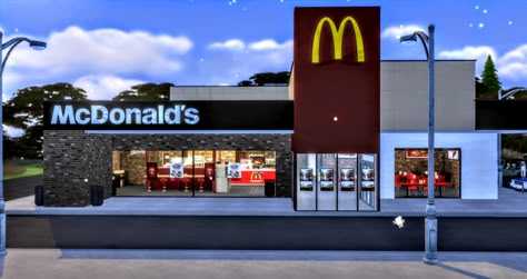 THE SIMS 4 FUNCTIONAL MCDONALDS – WICKED PIXXEL Sims 4 Wicked, Sims 4 Functional, Sims 4 Restaurant, The Sims 4 Lots, Mcdonald's Restaurant, Sims 4 Cc Kids Clothing, Sims 4 Lots, Sims Free Play, Sims 4 Bedroom