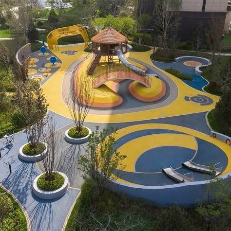 Kids Area Design, Playgrounds Architecture, Children Garden, Urban Design Graphics, Children Park, Small Backyard Gardens, Park Playground, Landscape Elements, Playground Design