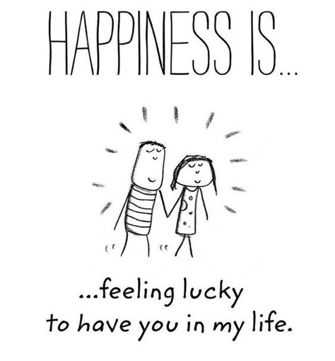 Happiness Is Quotes, Lucky Quotes, Quotes Cartoon, Husband Quotes Funny, Cute Happy Quotes, You Changed My Life, I Am Lucky, Infinity Tattoos, Feeling Lucky