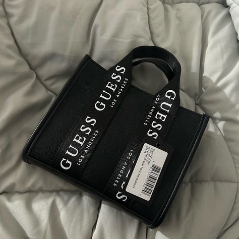 Crossbody Bag Guess Bags Crossbody, Bags Guess, Guess Bags, Mini Tote Bag, Mini Tote, Crossbody Bag, Black White, Tote Bag, Black And White