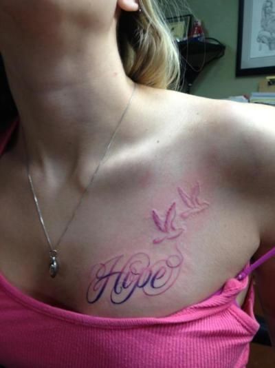 Hope Tattoo on Shoulder Thinking Tattoo, Rik Lee, Random Tattoos, Hope Tattoo, Vogel Tattoo, Muster Tattoos, 4 Tattoo, Beautiful Tattoo, Memorial Tattoo