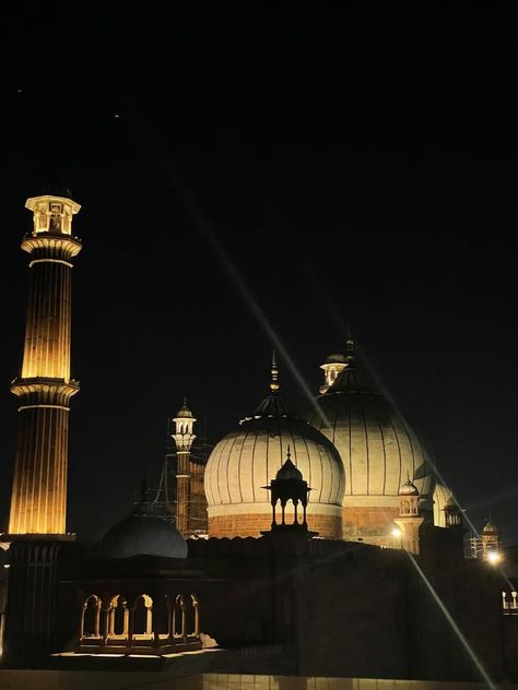 Delhi Night, Delhi Aesthetic, Jama Masjid Delhi, Delhi Tourism, Tourism Places, Backlit Bathroom Mirror, City Life Photography, Delhi Metro, Jama Masjid