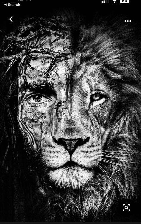 Wounded Lion Tattoo, Half Lion Half Jesus Face Tattoo, Animal Skull Drawing, Jesus Tattoo Design, Gladiator Tattoo, Lioness Tattoo, Christ Tattoo, Christian Sleeve Tattoo, Armor Tattoo