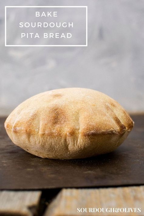 Recipe for sourdough Pita bread Sourdough Pita Bread Recipe, Sourdough Pita Bread, Sourdough Pita, Pita Bread Recipe, Sourdough Bread Starter, Pan Pita, Sourdough Bread Sandwiches, Easy Sourdough, Recipe Baking