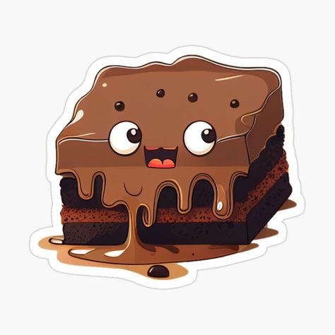 Brownie Doodle, Brownie Logo Design, Brownies Logo Design Ideas, Brownies Cartoon, Brownie Sticker, Brownies Logo, Bakery Stickers, Cookie Logo, Baker Logo