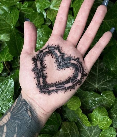 "I Love (to hurt) You" Palm Tattoo ~.~ Hand Palm Tattoos, Two Hearts Tattoo, Palm Tattoo, Tattoos Heart, Palm Tattoos, Hand Palm, Dark Arts, Heart Tattoo, Infinity Tattoo