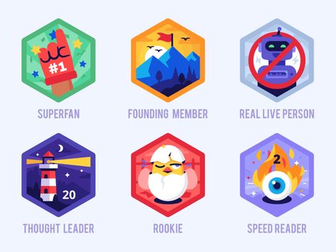 Nomadic badges by Laura Reen on Dribbble Gaming Badges, Badge Icon, Magic Symbols, Game Ui Design, Badge Design, Cool Art Drawings, Creative Logo, Sticker Book, Modern Logo