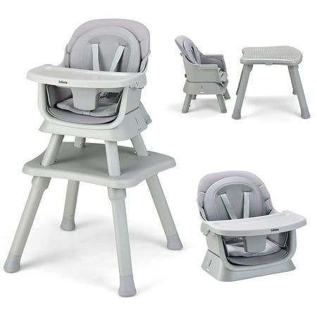 Wooden baby high chair