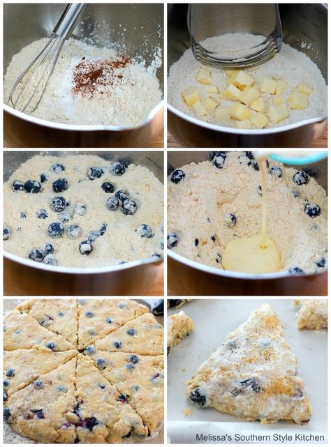 ingredients for scones in a mixing bowl Scones With Sour Cream Recipe, Blueberry Scones With Sour Cream, Scone Recipe With Sour Cream, Sour Cream Scones Recipe, Scones With Sour Cream, Sour Cream Scones, Cream Scones Recipe, Sour Cream Biscuits, Pumpkin Dump Cake Recipe