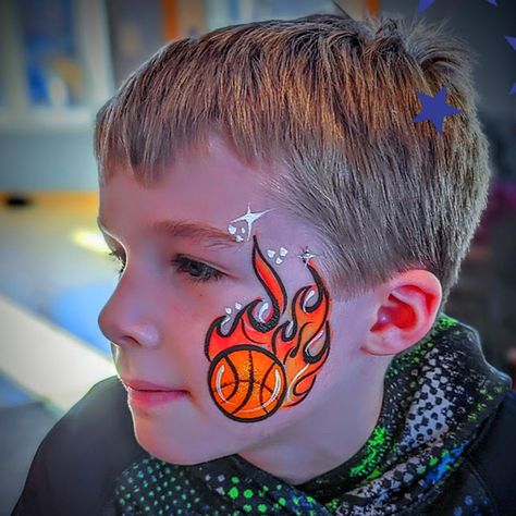 He's on fire! 🏀 🔥 #atouchofmagicmn . . . #basketball #birthdayentertainment #partyentertainer #mnartists #mnfacepainting #mnfacepainters #artistswhocare #partywithart #twincitiesartist #facepainternearme #localfacepainter #twincitiesparty #minneapolismn #stpaulmn #twincities #minnesota #minneapolisentertainment #stpaulentertainment #mnfamilyfun #mncelebrations #mnevents #kidsparty #happykids #kidsparties #celebrations #partyservices #evententertainment #partyentertainment #kidsentertainment Basketball Face Paint, Easy Face Painting Designs, Painting Station, Face Painting Easy, Face Painting Designs, Event Entertainment, Painting Designs, Facepaint, Party Entertainment