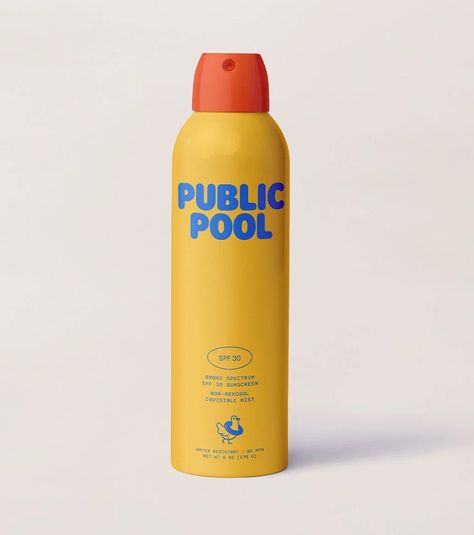 Pool Branding, Sun People, Sunscreen Packaging, Public Pool, Cosmetics Design, Website Fonts, Business Fonts, Graphic Design Fonts, Box Packaging Design