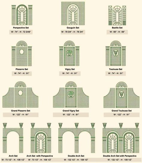 Trellis Designs within Formal French Formal Gardens ELIOT RAFFIT - ROMANTISME Architect, Artist & Designer - The Fashioner of Romance Minimal Garden, French Formal Garden, Landscaping Curb Appeal, Outdoor Gardens Landscaping, Interior Design Minimalist, Home Minimal, Formal Garden, Big Garden, Formal Gardens