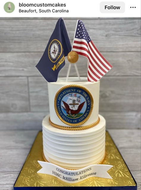 Navy Chief Retirement Cakes, Cop Retirement Cake, Coast Guard Retirement Cake, Naval Retirement Party Ideas, Army Retirement Cake Ideas, Usmc Retirement Cake, Navy Commissioning Party, Navy Chief Cake, Us Navy Retirement Party Ideas