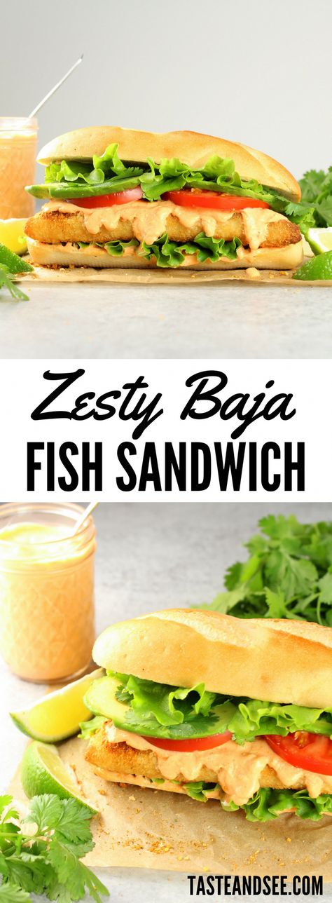 #TipsAndAdviceForBackPain Baja Sauce, Fish Sandwich Recipes, Green Leaf Lettuce, Cod Fillets, Sandwich Sauces, Leaf Lettuce, Fish Sandwich, Avocado Tomato, Healthy Fish