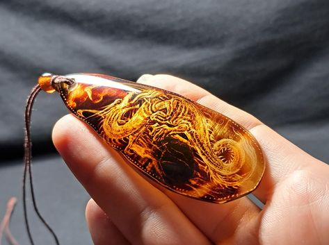 Amber pendant Fire Dragon Chameleon Craft, Branch Necklace, Minimal Necklace, Amber Pendant, My Dear Friend, Fire Dragon, Natural Amber, Wooden Pendant, The Master