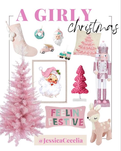 Dorm Christmas Tree, Dorm Christmas Decor, Girly Christmas Decor, Pink Christmas Bedroom, Dorm Christmas, Christmas Indoor Decor, Pink Dorm, Girly Christmas, Christmas Apartment