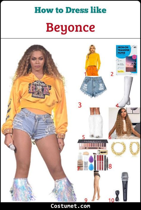 Halloween Costumes Beyonce, Beyonce Themed Party Outfit, Beyonce Homecoming Costume, Beyoncé Outfit Ideas, Beychella Party, Beyoncé Halloween Costume, Beyonce Homecoming Outfits, Beyonce Outfit Inspiration, Beyonce Looks Outfits