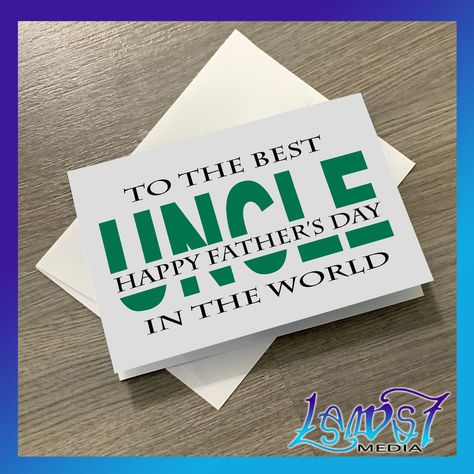 Best Uncle Card | Lawst Media Aunt Quotes, Fathers Day Card, Fathers Day Cards, Happy Father, Happy Fathers Day, Fathers Day Gifts, Card Ideas, Fathers Day, Envelope