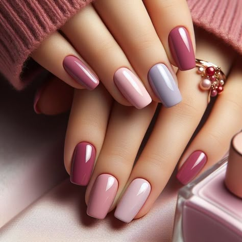 Nails August 2024, Manicure Nail Designs, Fall Gel Nails, Subtle Nails, Simple Gel Nails, Blush Nails, Makijaż Smokey Eye, Nail Idea, Spring Nail