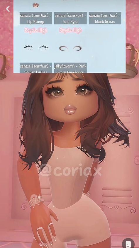 @coriax on tiktok Royale High Makeup, High School Hairstyles, Royals High, Royale High Journal Ideas, Comfy School Outfits, Royal High Outfits Ideas Cheap, Rh Design, Rh Outfits, Rh Fits