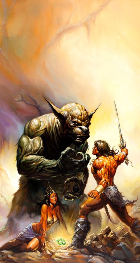 Orc? Hyborian Age, Ken Kelly, Arte Pulp, Robert E Howard, Boris Vallejo, Heroic Fantasy, Frank Frazetta, Conan The Barbarian, Red Sonja