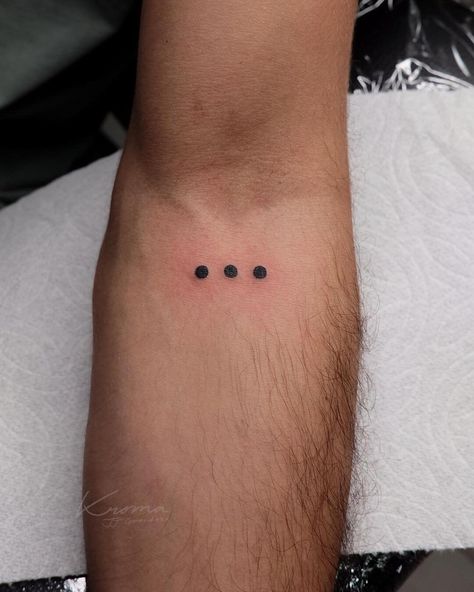 Three Dots Tattoo As The Ellipsis Small Dots Tattoo, Three Dots Tattoo Meaning, Three Dots Tattoo, Dots Tattoo Meaning, Dot Tattoo Meaning, 3 Dot Tattoo, Dots Tattoo, Tattoo For Boyfriend, Dot Tattoos