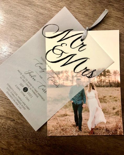 Picture Invitations Wedding, Weddi G Invitations Wedding Ideas, Wedding Picture Invitations Ideas, Clear Wedding Invitations With Picture, Engagement Photo Wedding Invitations, Home Made Invitations Wedding, Wedding Invitations With Pictures Simple, Wedding Idea Invitation, Photos For Wedding Invitations