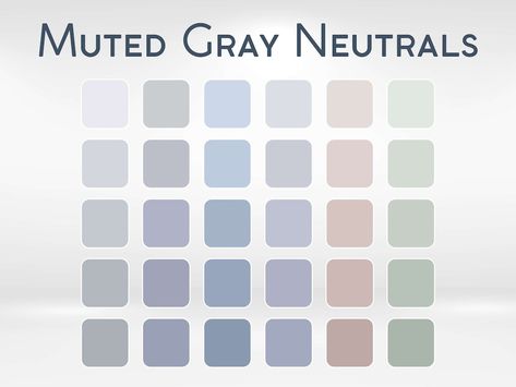 Digital Gray Color Palette Gray Moodboard Palette Business - Etsy Muted Gray Color Palette, Muted Neutral Color Palette, Gray Moodboard, Color Palette Gray, Moodboard Palette, Digital Color Palette, Gray Color Palette, Color Design Inspiration, House Color Palettes