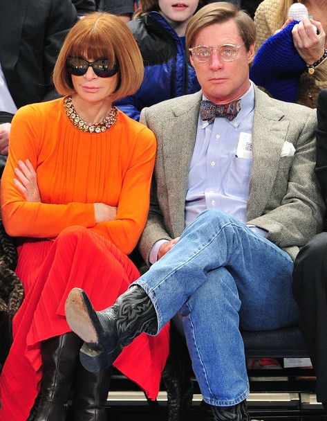 Anna Wintor, Vogue Editor In Chief, Anna Wintour Style, Anna Grace, Magazine Vogue, The Eighties, Anna Wintour, Fashion People, Fashion Couple