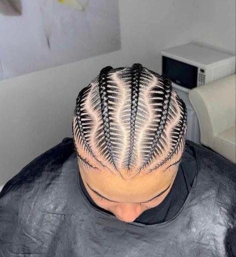 Four Corn Row Braids, Corn Raws Hairstyles, Corn Braids Men, Corn Row Men, Conrows Lines And Braids Men, Straight Back Braids Men, Men Straight Back Braids, Corn Rows For Black Men, Corn Row Braids Styles