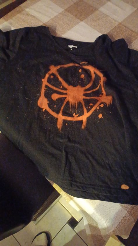 Miles morales shirt selfmade Spiderman Bleached Shirt, Miles Morales Shirt, Spider Man Shirt, Spiderman Shirt, Bleached Shirt, Man Shirt, Bleach Dye, Miles Morales, Maybe One Day