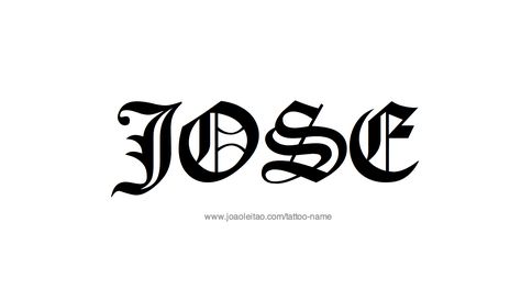 Jose Josiah Name Tattoo, Joseph Tattoo Name, Jorge Name Tattoo, Joel Name Tattoo, Jose Name Tattoo, Jose In Cursive, Gangsta Sketch, Jose Name Tattoo Design, Name Tattoos On Back