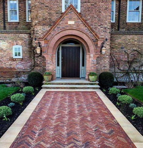 Clay Paver Bricks | Belgian Bricks | London Stone Brick Laying Patterns, Paving Bricks, London Stone, Driveway Installation, Clay Pavers, Types Of Bricks, Brick Laying, Paving Design, Brick Paving