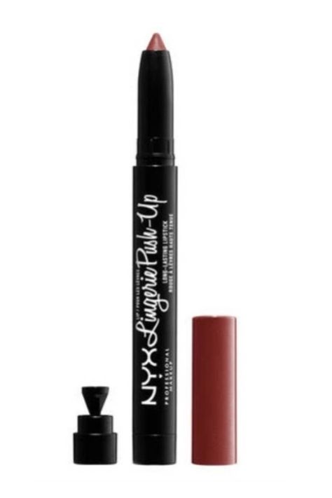 The NYX PROFESSIONAL MAKEUP Lip Lingerie Push-Up Long Lasting Plumping Lipstick is a lipstick designed to provide long-lasting color and a plumping effect for the lips.The formula is long-lasting, ensuring extended wear without frequent touch-ups. Additionally, it contains ingredients that help create a plumping effect, enhancing the fullness of the lips. Plumping Lipstick, Lipstick Designs, Nyx Professional Makeup, Makeup Lip, Reddish Brown, Professional Makeup, Nyx, Lip Makeup, Push Up