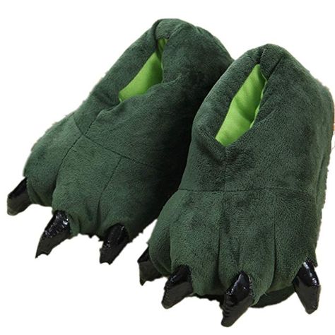 Claw Slippers, Adult Dinosaur Costume, Dinosaur Claw, Monster Slippers, Dinosaur Tails, Paw Slippers, Cow Slippers, Animal Slippers, Dinosaur Costume