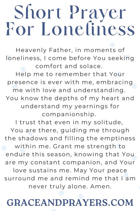 Seeking prayers for loneliness? We hope you can use these 12 tender prayers when you feel lost and alone even when surrounded by people. Click to read all prayers for loneliness. Surrounded By People, When You Feel Lost, I Feel Lost, Deliverance Prayers, Short Prayers, Understanding The Bible, Feel Lost, Spiritual Prayers, Prayers For Healing