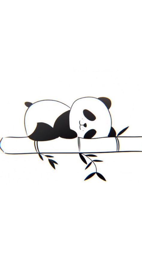 Cute Drawings Panda, Black And White Cute Drawings, Panda Tattoo Cute, Panda Drawing Easy, Panda Doodle, Cute Couple Tattoo Ideas, Cute Couple Tattoo, Drawing Panda, Panda Sketch