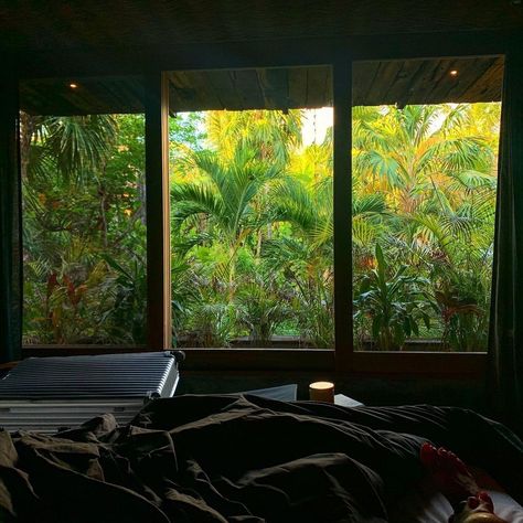 Green Hotel Room, Tropical Hotel Room, Hotel Room Aesthetic, Tropical Hotel, Green Hotel, Bedroom Ideas Aesthetic, Room View, Summer Paradise, Tropical Landscaping