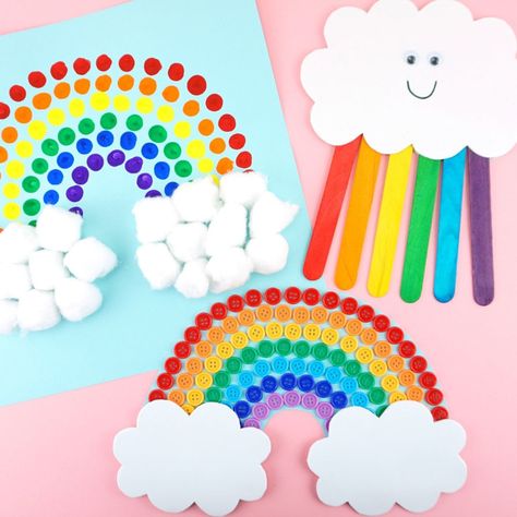 Rainbow Crafts Preschool, Rainbow Crafts For Kids, Kids Craft Supplies, Quilled Creations, Rainbow Magic, Rainbow Crafts, Kids' Crafts, Art N Craft, Crafts For Kids To Make