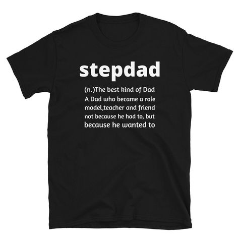 Mens Stepdad Definition Stepfather Gift from Kids T-Shirt Unisex T-Shirt For Father Day Dad day By KANOMPAUNGHIGHWAY #StepfatherGift #FirstFathersDay #DadShirt #FatherOfTheBride #FathersDayStepdad #FunnyStepdadGift #FriendStepDad #StepdadDefinition #kanompaunghighway #GiftsForDad Center Sport, Nerd Jokes, Pilot Shirt, Geek Tshirt, Technology Gifts, System Administrator, Help Desk, Gifts For Fiance, Geek Humor