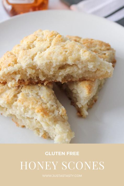 Gluten Free Vanilla Scones, Eggless Scones, Gluten Free Scones Recipe, Gf Scones, Honey Scones, Gluten Free Dairy Free Breakfast, Baking Scones, Gluten Free Scones, Gf Breakfast