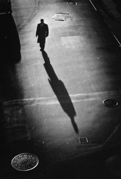 MIB MAN WALKING, SHADOW Lonely Man, The Shadow, On The Ground, A Man, Walking, Film