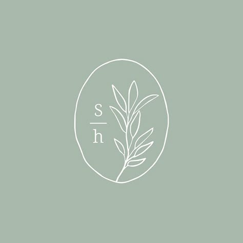 logo design created for @sagehavenwellness 🌿 . #kennamariecreative #logodesign #branddesign  #simplelogo #botanical #sage Herb Logo Design Ideas, Sage Logo Design, Yoga Logo Design Ideas, Herb Logo Design, Sage Branding, Botanical Branding, Botanical Logo Design, Logo Design Aesthetic, Herb Logo