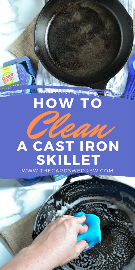 Cast Iron Skillet Care Cleaning, How To Care For Cast Iron Skillet, How To Clean Cast Iron Skillet, Cast Iron On The Grill, Cast Iron Skillet Care, Clean An Iron, Clean A Cast Iron Skillet, Cleaning Cast Iron Pans, Cleaning Cast Iron Skillet