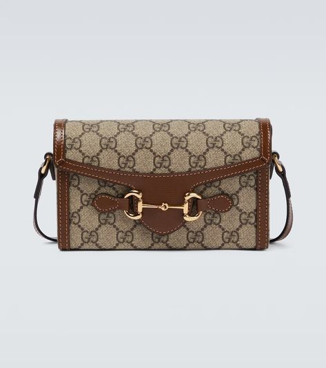 Gucci Horsebit 1955 Mini crossbody bag in beige - Gucci | Mytheresa Gucci Messenger Bag, Gucci Messenger Bags, Mini Messenger Bag, Gucci Shop, Gucci Crossbody, Gucci Horsebit, Gucci Gucci, Mini Crossbody Bag, Purses Designer