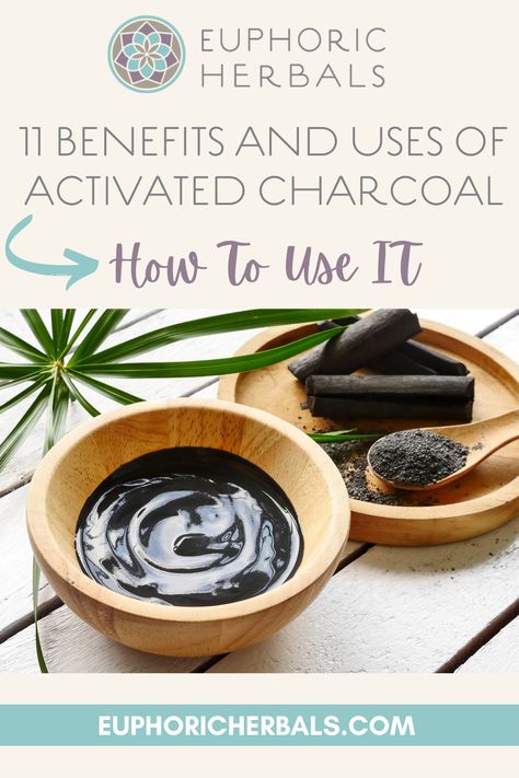 Activated charcoal is a black odorless powder that has multiple uses for your body and skin. It really shines as a powerful detoxifier and can also help with common digestive complaints. Though it may not sound healthy to be ingesting charcoal, the activated kind is much different than what you would put in a charcoal grill. It's completely safe for internal use and is even used in hospitals and emergency rooms. Here's more about what activated charcoal is, plus its top benefits and uses. Charcoal Benefits Health, Activated Charcoal Benefits Stomach, Uses For Activated Charcoal, Charcoal For Skin, What Is Activated Charcoal, Activated Charcoal Uses, Benefits Of Activated Charcoal, Essential Oil Healing, Charcoal Benefits