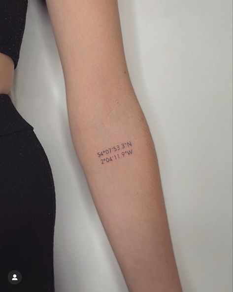 Fine Line Tattoo Before And After, Faded Fine Line Tattoo, Fine Line Tattoo Spots, Fine Line Tattoo Locations, Tattoo Font Fine Line, We’ll Be A Fine Line Tattoo, Happiness Tattoo, Coordinates Tattoo, Jewelry Tattoo