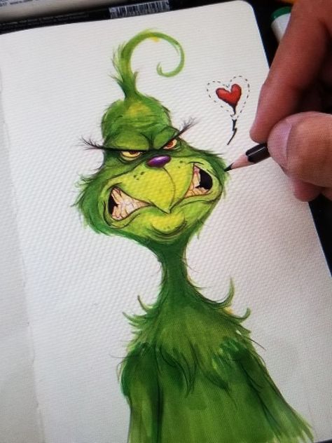 Grinch Drawing, Castlevania Wallpaper, Mr Grinch, Grinch Christmas Decorations, Arte Sketchbook, Christmas Drawing, Grinch Christmas, Christmas Paintings, The Grinch