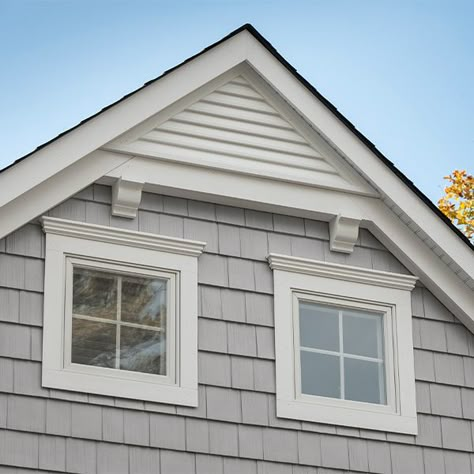 Shake Vinyl Siding, Cedar Vinyl Siding, Georgia Pacific Vinyl Siding, Dutch Lap Vinyl Siding, White Vinyl Siding, Vinyl Shake Siding, Cedar Shingle Siding, Window Trim Exterior, Shingle Siding